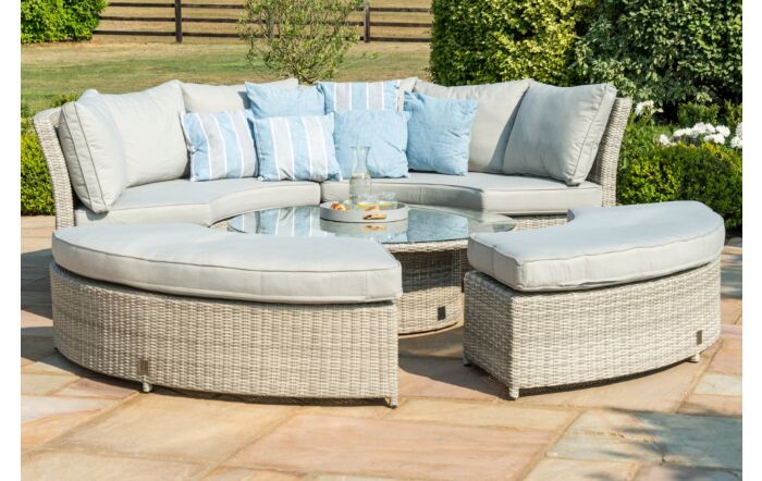 Maze Oxford Rattan Lifestyle Sofa Suite with Rising Table-OXF-207052