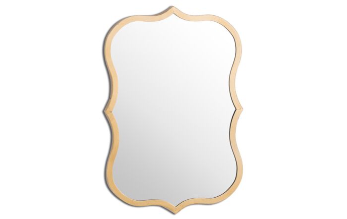 Hill Interiors Antique Bronze Curved Mirror-19711