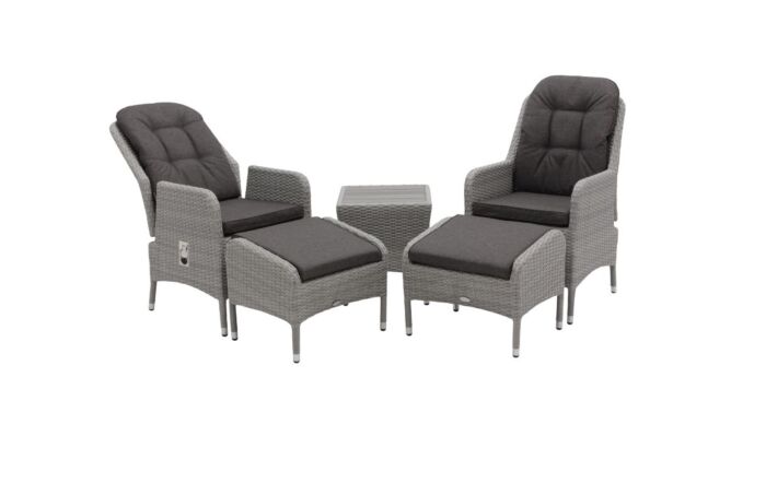 Bramblecrest&#x20;Tetbury&#x20;Rattan&#x20;Garden&#x20;Recliner&#x20;Chair&#x20;Set&#x20;with&#x20;Side&#x20;Table&#x20;-&#x20;Graphite-X26TYGS01&#x20;1