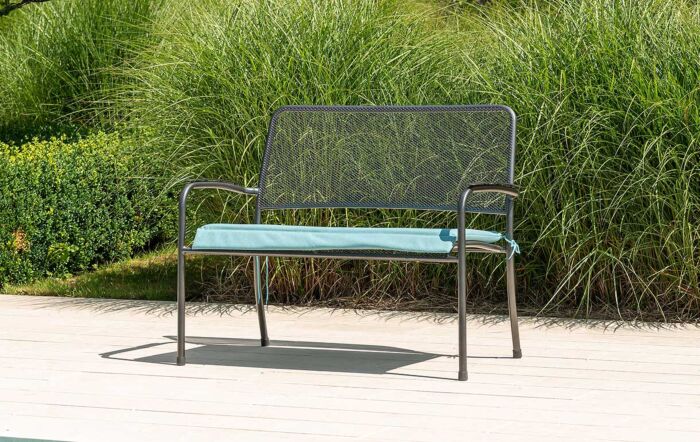 Alexander Rose Portofino Mesh Bench with Cushion-7956
