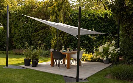 Pacific Lifestyle 3.6m Square Shade Sail Grey