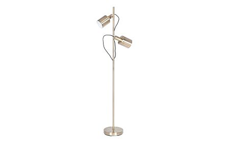 Pacific Lifestyle Aaron Antique Brass Metal Task Floor Lamp