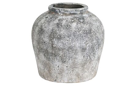 Hill Interiors Aged Stone Ceramic Vase Hill Interiors Aged Stone Ceramic Vase