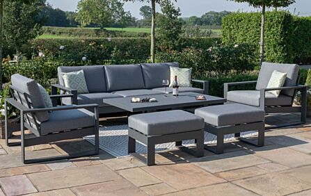 Maze Amalfi 3 Seat Sofa Set With Rising Table