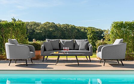 Maze Ambition 3 Seat Garden Sofa Set - Flanelle  Maze Ambition 3 Seat Garden Sofa Set - Flanelle