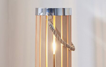 Pacific Lifestyle Austell Natural Wood Small Lantern Table Lamp Pacific Lifestyle Austell Natural Wood Small Lantern Table Lamp