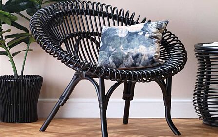 Shanghai Rattan Chair-Black