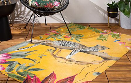 Furn. Leopard 120cmx170cm Outdoor Rug - Ochre