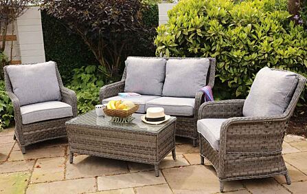 Garda 2 Seat Garden Sofa Set with Coffee Table