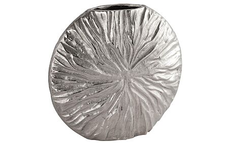Hill Interiors Farrah Collection Silver Textured Large Vase