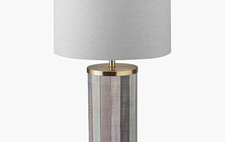 Pacific Lifestyle Kerala Distressed Sage Wood Tall Table Lamp Pacific Lifestyle Kerala Distressed Sage Wood Tall Table Lamp