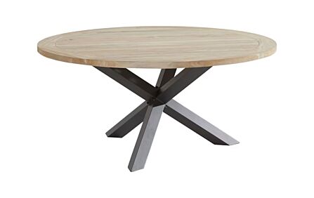 4 Seasons Outdoor Louvre Round 160 Dining Table With Anthracite Legs 4 Seasons Outdoor Louvre Round 160 Dining Table With Anthracite Legs