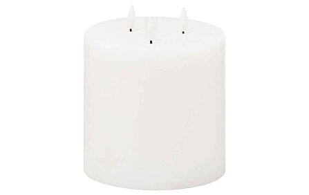 Hill Interiors Luxe Collection Natural Glow 6 x 6 LED White Candle Set Of 2 Hill Interiors Luxe Collection Natural Glow 6 x 6 LED White Candle Set Of 2