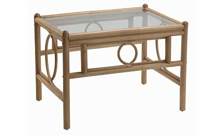 Desser Madrid Light Oak Cane Rattan Coffee Table Desser Madrid Light Oak Cane Rattan Coffee Table