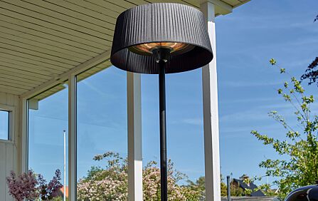 Maze  2100W Lyra Freestanding Electric Patio Heater - Charcoal Maze  2100W Lyra Freestanding Electric Patio Heater - Charcoal
