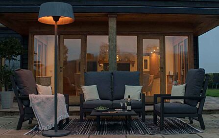 Maze 2100W Lyra Freestanding Electric Patio Heater - White