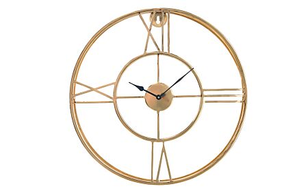Pacific Lifestyle Gold Metal Double Framed Wall Clock Pacific Lifestyle Gold Metal Double Framed Wall Clock