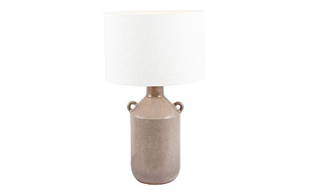 Pacific Lifestyle Nefeli Grey Gloss Urn Stoneware Table Lamp