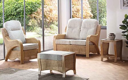 Desser Opera Cane Conservatory Footstool Desser Opera Cane Conservatory Footstool