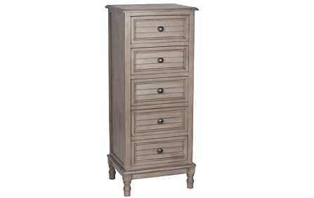Pacific Lifestyle Ashwell Taupe Pine Wood Tall Boy Pacific Lifestyle Ashwell Taupe Pine Wood Tall Boy