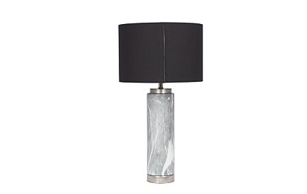 Pacific Lifestyle Carrara Grey Marble Effect Tall Ceramic Table Lamp Pacific Lifestyle Carrara Grey Marble Effect Tall Ceramic Table Lamp