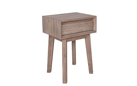 Pacific Lifestyle Kalmar Sand Wash Acacia Wood One Drawer Bedside Unit Pacific Lifestyle Kalmar Sand Wash Acacia Wood One Drawer Bedside Unit