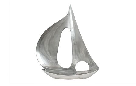 Pacific Lifestyle Silver Metal Sailing Boat Ornament Pacific Lifestyle Silver Metal Sailing Boat Ornament