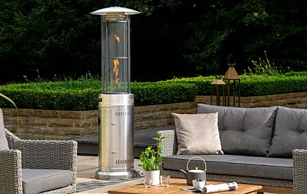 Pacific Lifestyle Stainless Steel Cylinder Patio Heater Pacific Lifestyle Stainless Steel Cylinder Patio Heater