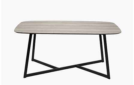 Pacific Lifestyle Ukiah Grey Oak Veneer And Black Metal Dining Table Pacific Lifestyle Ukiah Grey Oak Veneer And Black Metal Dining Table
