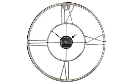 Pacific Lifestyle Soft Grey Metal Round Wall Clock Pacific Lifestyle Soft Grey Metal Round Wall Clock