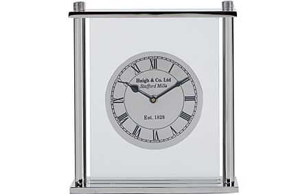 Pacific Lifestyle Silver Square Framed Standing Clock Pacific Lifestyle Silver Square Framed Standing Clock