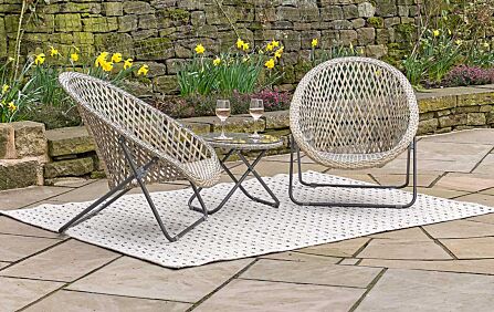 Pacific Lifestyle Tobs Outdoor Foldable Loungers Set