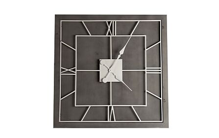 Hill Interiors Williston Grey Large Square Wall Clock Hill Interiors Williston Grey Large Square Wall Clock