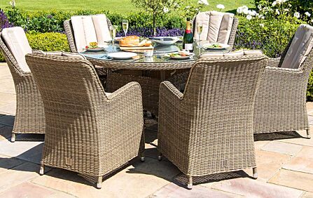 Maze Winchester 6 Seat Dining Set with Ice Bucket and Lazy Susan Maze Winchester 6 Seat Dining Set with Ice Bucket and Lazy Susan