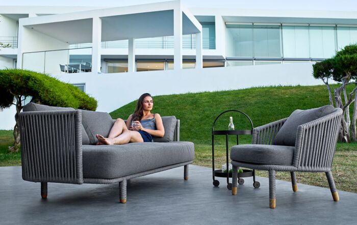 Cane-Line Moments Rope Sofa & Chair Set-7543ROG