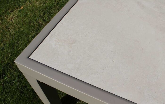 JB Furniture Exclusive Hartforth Two Seat Aluminium Garden Sofa Set - Cream-Hartforth2SS