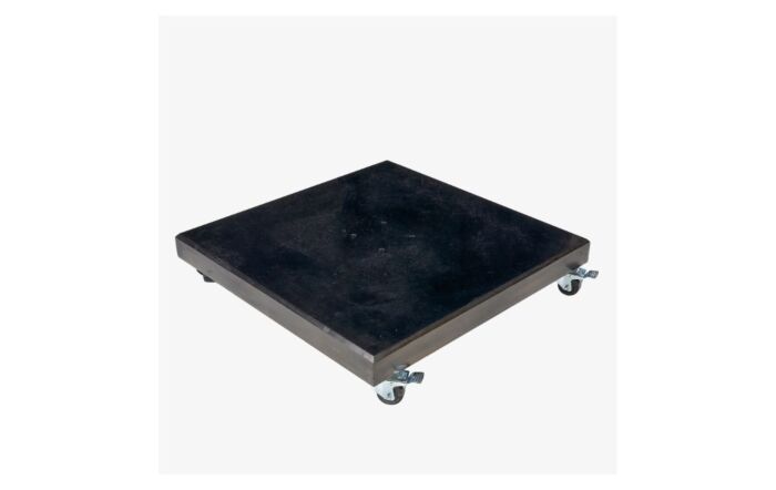 Pacific Lifestyle Challenger T1 3.5m Square Manhattan Grey Parasol With 120kg Wheeled Base