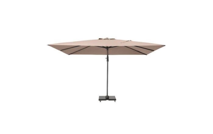 Pacific Lifestyle Challenger T2 3.5 x 2.6m Rectangular Taupe Free Arm Parasol With 90kg Wheeled Base Pacific Lifestyle Challenger T2 3.5 x 2.6m Rectangular Taupe Free Arm Parasol With 90kg Wheeled Base
