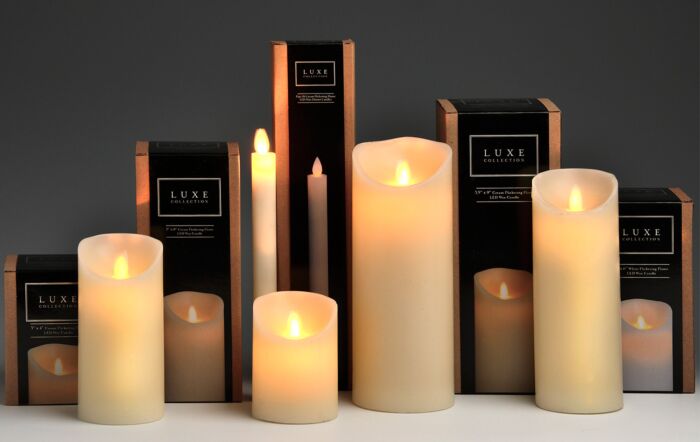 Hill Interiors Cream Luxe Flickering Flame LED Wax Dinner Candle Set Of 6 Hill Interiors Cream Luxe Flickering Flame LED Wax Dinner Candle Set Of 6