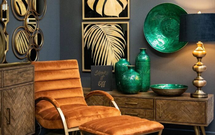 Hill Interiors Aztec Collection Brass Embossed Ceramic Large Bowl Hill Interiors Aztec Collection Brass Embossed Ceramic Large Bowl