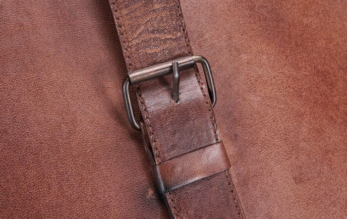 Pacific Lifestyle Alessio Mahogany Leather Set Of 2 Handled Storage Pacific Lifestyle Alessio Mahogany Leather Set Of 2 Handled Storage