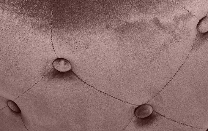 Pacific Lifestyle Rosalia Blush Pink Velvet Buttoned Pouffe