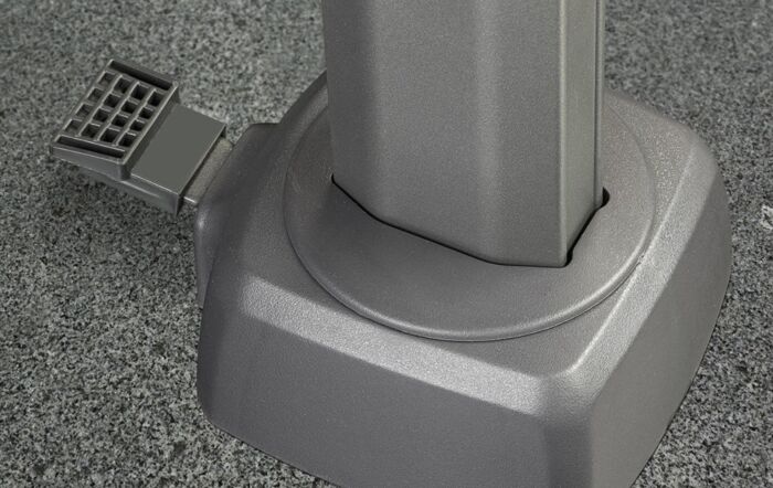 Pacific Lifestyle Challenger T2 3.5m x 2.6m Rectangular Premium Champagne Cantilever Parasol