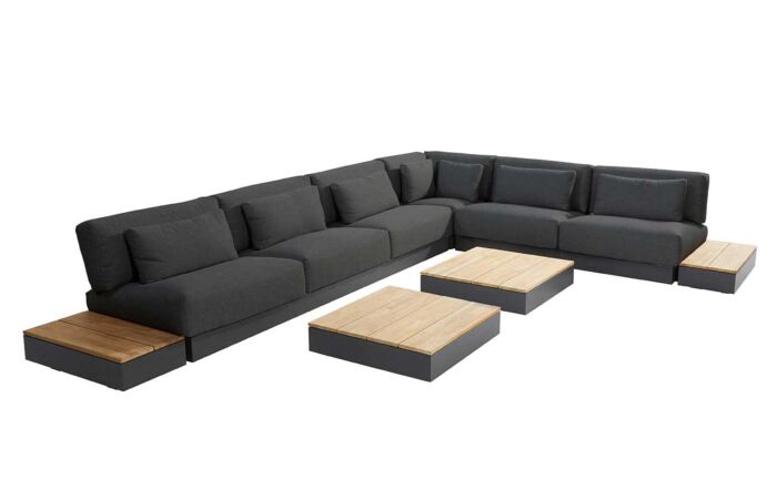 4 Seasons Outdoor Ibiza Large Modular Set with Side Table and Coffee Table