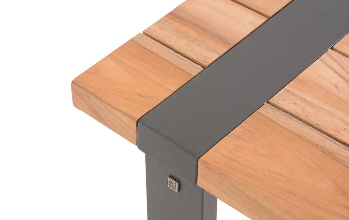 4 Seasons Outdoor Calpi 6 Seat Dining Set with Alto Teak Table