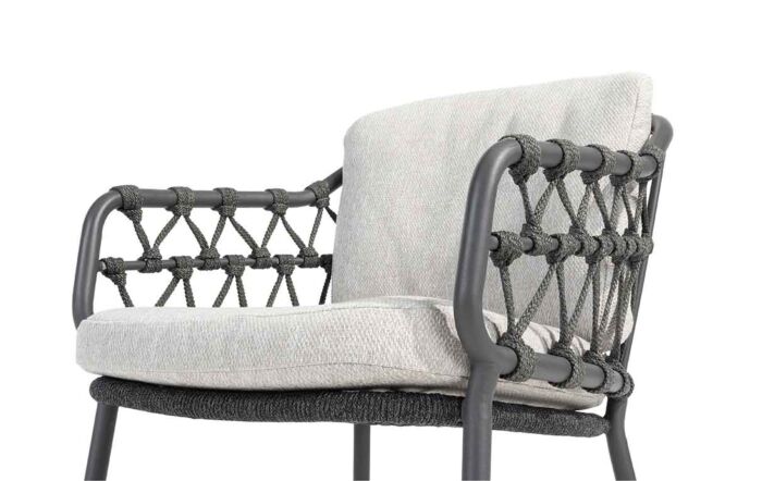 4 Seasons Outdoor Calpi 6 Seat Dining Set with HPL Top Table