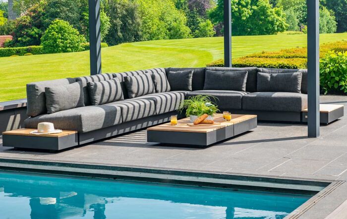 4 Seasons Outdoor Ibiza Large Modular Set with Side Table and Coffee Table