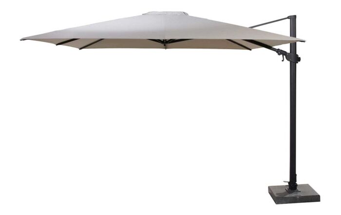 Four Seasons Outdoor Siesta Premium 3m Square Parasol with 125kg Siesta Granite Wheeled base - Taupe Four Seasons Outdoor Siesta Premium 3m Square Parasol with 125kg Siesta Granite Wheeled base - Taupe