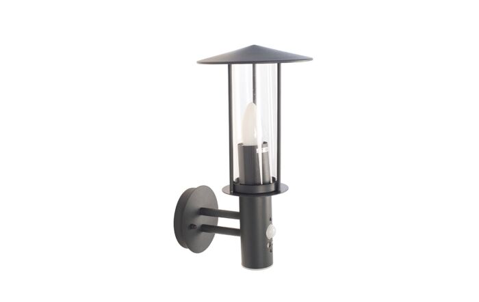 Pacific Lifestyle Myosotis Dark Grey Metal PIR Chimney Wall Light Pacific Lifestyle Myosotis Dark Grey Metal PIR Chimney Wall Light