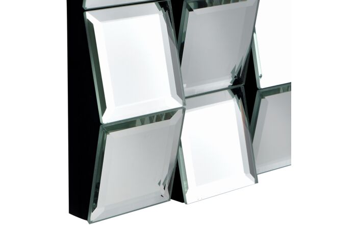 Pacific Lifestyle Mirrored Glass Tile Round Wall Mirror Pacific Lifestyle Mirrored Glass Tile Round Wall Mirror